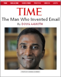 VA Shiva Ayyadurai, TIME Magazine article on The Man who Invented Email